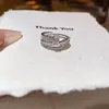 Elegante Anillo de Esmalte para Mujer, Diseño de Nicho Estilo Ins, Anillo Ajustable de Punta Abierta con Patrón para Dedo Índice, Anillo de Dedo del Pie, Directo de Fábrica