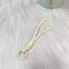 Lanyard para Teléfono Móvil Correa de Muñeca Lanyard Tejido de Nylon Accesorio para Bolso Llavero con Anillo Metálico Anti-Pérdida Cadena de Lanyard