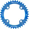 Placas de Coroa Positiva e Negativa para Bicicletas de Montanha, 32T, 34T, 36T, 38T Placas Redondas e Ovais, Coroa Única 104BCD