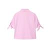 Z Transfronterizo 2025 Primavera y Verano Nuevo Estilo Europeo y Americano Moda Femenina Casual Camisa de Solapa de Manga Corta Decorada con Lazo 3360255