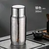 Taza de titanio elegante, simple y de alto valor para mujer, taza de titanio 100% puro, taza mini de bolsillo portátil, taza de agua aislada de titanio puro