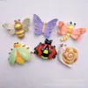 Accesorios de Resina de Dibujos Animados DIY Mariposa Simulada Abeja Insecto Pegamento de Crema Colgante Casero Pasador Cuerda para el Cabello Hebilla de Zapato Material
