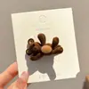 Pinza para el pelo de punto floral vintage de otoño e invierno, pinza lateral para mujer, accesorio para el pelo elegante y sofisticado, pinza para flequillo