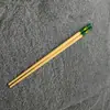 Cabeza de Ciervo Verde Creativa Palillos de Bambú para el Hogar Cuadrados 5 Pares de Vajilla para el Hogar Palillos Naturales de Gama Alta Estilo Chino Estilo Nuevo