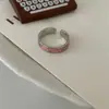 Anel de Saturno Coleção Grande Diamante Zircônia Flash Anel de Dedo de Design Nicho Alto Padrão Anel de Casal Acessórios Tendência