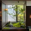 Pieris japonica Plantas para Escaparates Plantas Verdes Biónicas de Interior Árboles Decorativos Árboles Artificiales Grandes Paisaje Sencillo