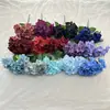 Flor de Hortensia Artificial con 5 Ramas y Pétalos Grandes, Flor de Seda para Boda y Decoración del Hogar, Adorno de Arreglo de Flores Falsas, Disponible en Múltiples Colores