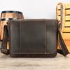 Capa de Bolsa em Couro de Vaca Genuíno Moda de Alto Nível Bolsa Transversal Masculina Grande Capacidade Horizontal Simples Casual Bolsa de Ombro Masculina