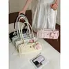 Bolsa Baguete Colorida com Design de Bolinhas Niche Coreano para Mulheres 2026 Novo Modelo Bolsa de Ombro para Uso Diário