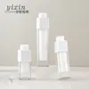 Botella Cuadrada Giratoria de Presión de 15 ml Botella de Vacío Botella de Base Líquida de 30 ml Botella de Esencia Doble Capa de 50 ml Botella de Loción