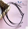 Venda quente recomendado DIY jóias artesanais arco material atacado acessórios para cabelo acessórios para cocar faixa de cabeça de ferro preto faixa de cabeça