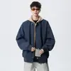 NASA SOBRE Sudadera con Capucha de Dos Piezas Falsas para Hombre, Chaqueta Casual Holgada de Moda, Versátil para Otoño, Nuevo Modelo 2026