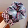 Elástico de Cabelo Grande para Intestino de Meninas Outono e Inverno Laço de Cabelo Infantil de Bolinhas Não Danifica o Cabelo Acessórios de Cabelo para Menininhas Prender Coques