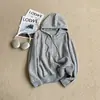 Cárdigan con capucha de punto a rayas casual estilo coreano con cordón, suave y holgado, versátil para otoño e invierno, sudadera para mujer