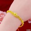 Joia de Ouro de Areia Vietnamita Pulseira Flor de Ameixa para Mulheres, Luxo Acessível e Pulseira de Cauda de Fênix Dourada de Alta Qualidade, Pulseira de Flores para Montagem de Barraca
