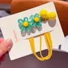 Elásticos de Cabelo Infantis de Desenho Animado, Laços Fofos para Rabo de Cavalo, Elásticos de Alta Elasticidade, Cordas de Cabelo com Pontas Duplas