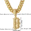 Moda masculina europeia e americana colar cubano totalmente cravejado de diamantes cruz de alto nível transfronteiriço hip hop HIPHOP pingente grande atacado