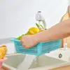 Cesta de Lavado de Plástico Grueso para el Hogar Cocina Irrompible Colador Hueco para Frutas y Verduras Cesta Redonda Hueca Simple con Drenaje Venta al por Mayor