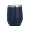 Copo de Casca de Ovo a Vácuo de Aço Inoxidável 304 12oz Copo de Ovo Colorido Taça de Vinho Tinto Champagne Copo Isolado com Logo a Laser