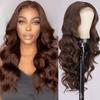 Explosiones Europeas y Americanas Peluca Cabello Largo para Mujer Fibra Química Cobertura para la Cabeza Mujer Transfronterizo Amazon Ola Grande Cabello Largo Rizado con Flequillo