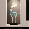 Lámpara de Pie Creativa, Lujo Ligero de Gama Alta para Sala de Estar, Luz de Noche de Ciervo, Lámpara de Noche Retro para Dormitorio