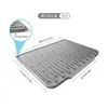 Nuevo producto transfronterizo: Alfombrilla de silicona con pendiente de drenaje para platos, simple alfombrilla aislante térmico para secado de cuencos y platos y filtración de agua