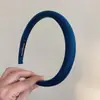 Faixa de Cabelo de Cetim Vintage de Verão, Faixa de Cabelo Versátil Estilo Coreano Simples, Presilha de Cabelo Elegante de Esponja de Luxo de Nicho