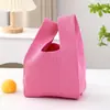 Bolsa de Regalo de Mano de Color Sólido Bolsa de Regalo para Dulces Bolsa Tejida Simple Bolsa Ins Bolso Explosivo Bolsa Tejida Versátil