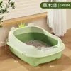 Caja de Arena para Gatos Extra Grande Anti-Salpicaduras Inodoro para Gatos Bañera para Gatitos Caja de Arena para Gatos Abierta Extra Grande Caja de Arena para Gatos