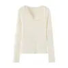 Nuevo Top de Encaje con Volantes y Cuello en V para Mujer Otoño 2026 90126300105