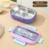 Lonchera Casual Compartimentada de Acero Inoxidable 304 para Trabajadores de Oficina Lonchera con Hebilla Vaso de Agua con Vajilla Set para Estudiantes