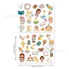 Wt055 Comércio Exterior Flores da Primavera Dia das Mães Dia dos Pais Páscoa Festival do Anjo Adesivo Decorativo Não Secante DIY Adesivos