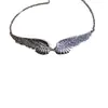 2025 Nuevos Productos de Comercio Exterior Europeos y Americanos Collar Personalizado Retro de Alas de Ángel Joyería de Moda para Mujer Fabricante Mayorista