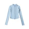 Estilo Americano Ajuste Delgado Más Terciopelo Cuello Alto Cardigan Chaqueta de Yoga Pantalones de Pierna Ancha Conjunto De Rong para Mujer Otoño Invierno 2025 Pantalones Deportivos de Terciopelo
