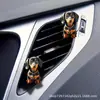 Popular Transfronterizo Acrílico Plano 2D Cachorro de Orejas Largas Decoración para Coche Clip Decorativo de Aromaterapia para Salida de Aire del Coche Adornos