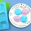 Molde de sabão de silicone artesanal de uma das 12 constelações para atacado spot, molde para sabão a frio, molde de gesso para aromaterapia, fácil de desenformar