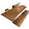 Mesa de Madera Maciza de Nogal Negro Norteamericano, Tablón Completo, Madera Cruda, Escritorio de Nogal Sudamericano, Mesa de Comedor, Mesa Larga