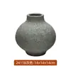 Vaso cerâmico simples estilo pastoral retrô grés ornamentos de arranjo de flores grânulos sala de estar casa artesanato de alto valor de cor