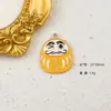 Copo Mais Vendido Transfronteiriço Daruma Liga de Metal Gotejamento de Óleo Acessórios para Joias DIY Pingente Chaveiro Gato da Sorte Pingente