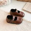 Colección Otoño 2026: Elegantes Zapatos de Princesa Retro para Niñas Pequeñas, Estilo Coreano, Versátiles y Elegantes Zapatos Individuales de Cuero para Niñas