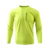 Bolsillo Adhesivo con Resortes para Hombre, Exterior, Secado Rápido, Cómodo, Transpirable, Deportivo, Casual, Camiseta de Manga Larga 11239