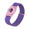 Adecuado para Correa de Reloj para Niños Apple Airtag, Correa de Muñeca de Bucle de Nylon con Velcro, Funda Protectora para Apple Airtag