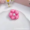 Accesorios de Flor de Algodón Rellenos de Tela, Flores de Cinco Pétalos de Lunares, Accesorios para el Cabello Hechos a Mano, Accesorios para la Ropa, Ramos, Regalos, Accesorios Decorativos