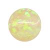 Anillo de gema Huagang redondo piedra OPALO superficie piedra desnuda OPALO artificial base plana liso combado color OPALO piedra principal
