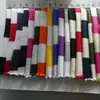 Tecido de Algodão 3cm com Listras Pull-Up Algodão Penteado Algodão Puro Malha de Tricô Elástica Jersey Fio de Algodão Puro Tecido Listrado Colorido Tingido no Fio