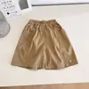 Nausicaä del Valle del Viento 2026 Verano Nuevos Shorts de Algodón Versátiles Estilo Japonés y Coreano para Niños Color Sólido Unisex Pantalones Rectos Nuevas Llegadas
