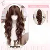 Peluca rizada de lana Lolita estilo princesa nuevo temática del bosque otoño e invierno pieza de pelo larga rizada ondulada de lana