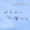 Accesorios para Uñas con Zirconia Incrustada de Cobre, Decoraciones para Uñas con Borla de Lazo Plateada, Decoraciones de Uñas Portátiles de Mariposa, Pedrería para Uñas
