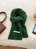 Bufanda de Punto de Color Puro Mezclada con Lana Hecha en Casa por el Fabricante para Mujer en Otoño e Invierno, Versátil Suave y Cera Caliente Estudiante Bufanda de Pareja