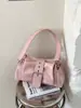 Bolso cruzado para axila de mujer 2026 Nuevo de moda Primavera Pequeño de nicho Plateado Bolso de un solo hombro Alto nivel Viaje Bolso cruzado
